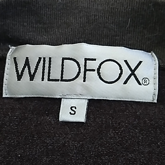 WILDFOX chocoholic fleece sweatshirt S chocolate brown pullover lounge top - Picture 4 of 7